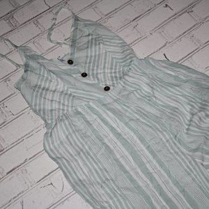 Elsie & Zoey Romper Pants set NWT Size S/M Mint green and white